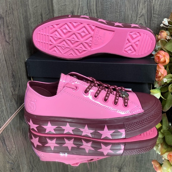 ❤️ Converse CTAS LIFT OX Patent pink dark burgundy - Picture 4 of 8